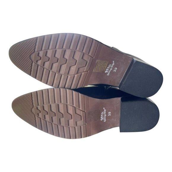 Spring Step Cozze Black Leather Ankle Booties Women’s Size 8.5 or EU 39 - Picture 9 of 11